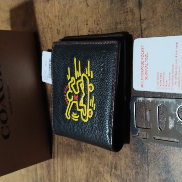 Coach Other - NWT 3 in 1 Keith Haring Skateboarder Wallet + Card Case + Bonus